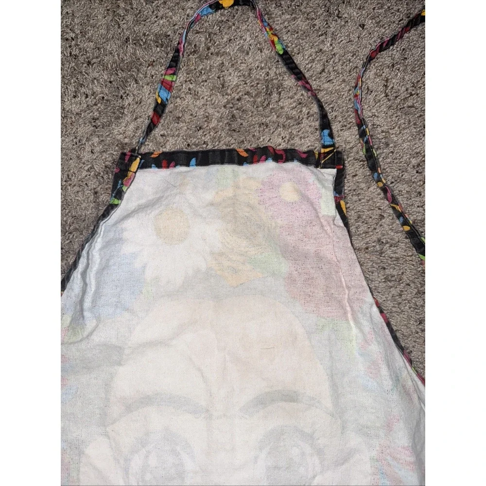 Frida Kahlo cartoon Mandil Apron‎ multi purpose pocket Sunflower Monkey flowers